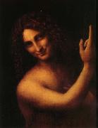 LEONARDO da Vinci Saint jean-Baptiste oil